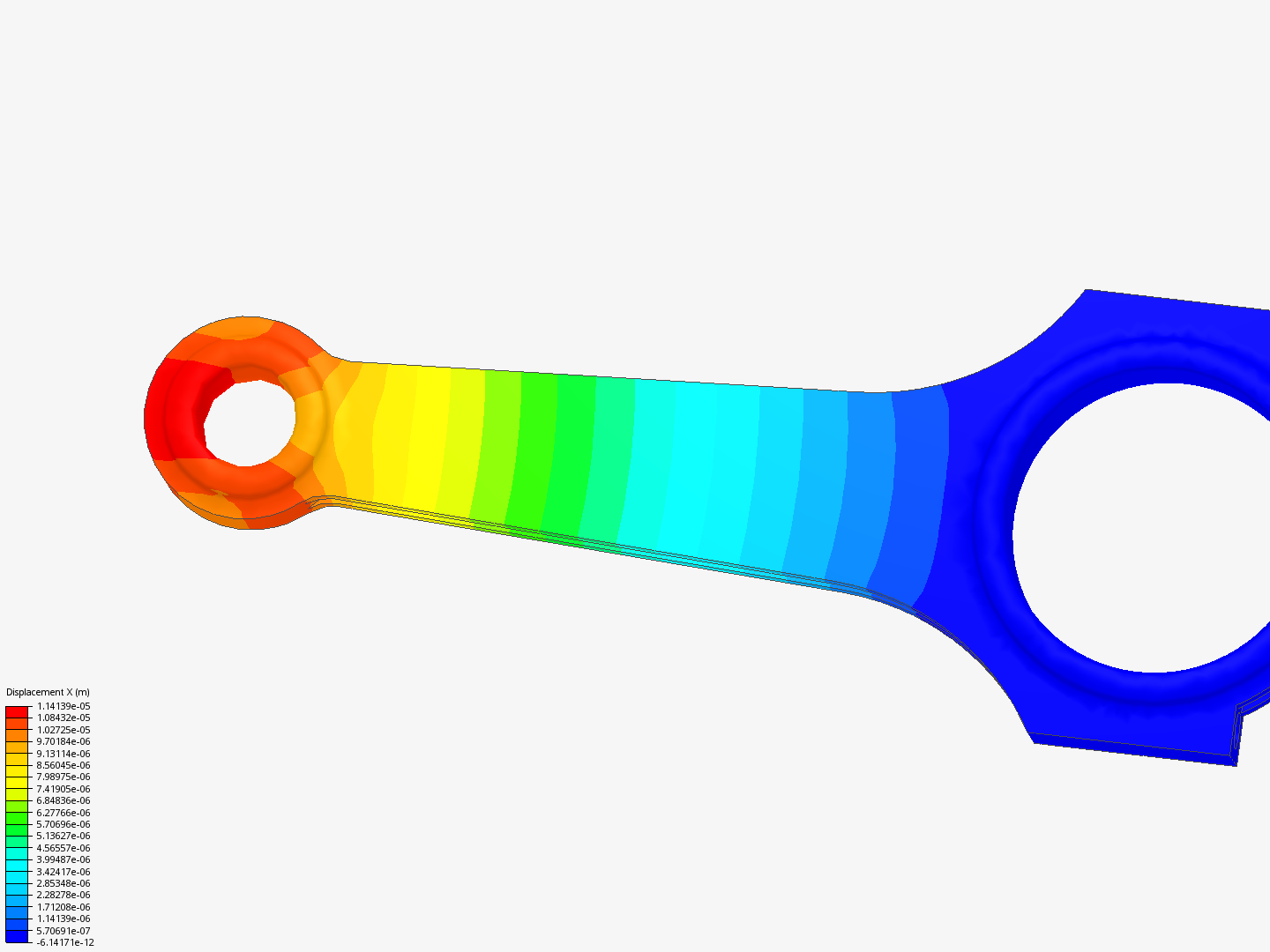 Connecting rod stress analysis image