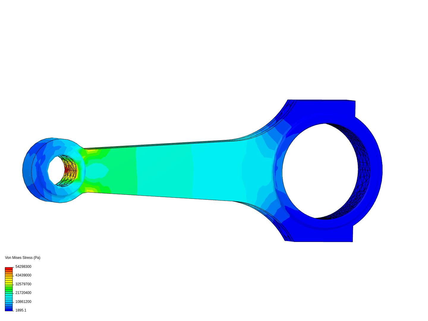 Tutorial 1: Connecting rod stress analysis image