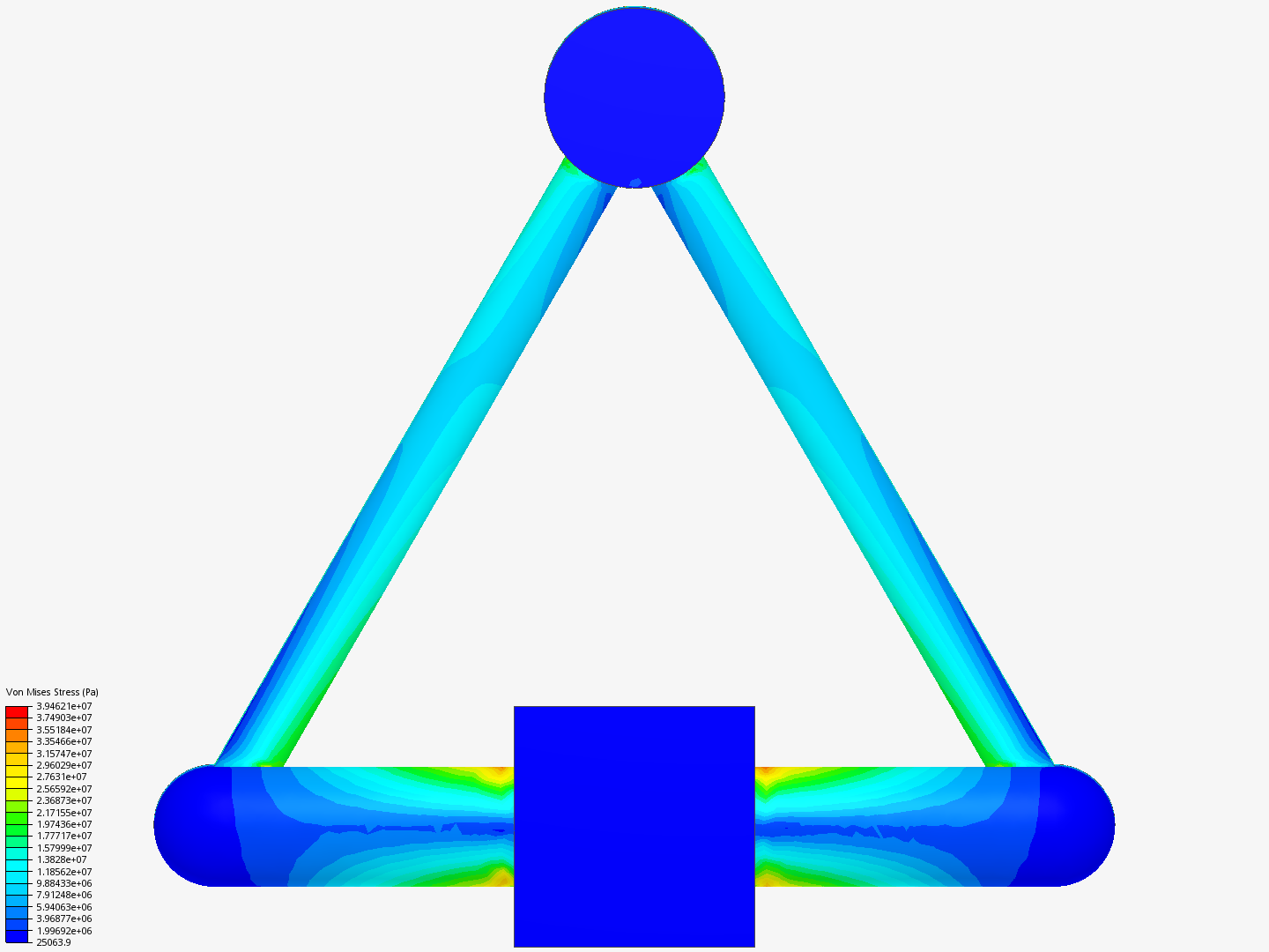 Tutorial - Linear static analysis of a crane image