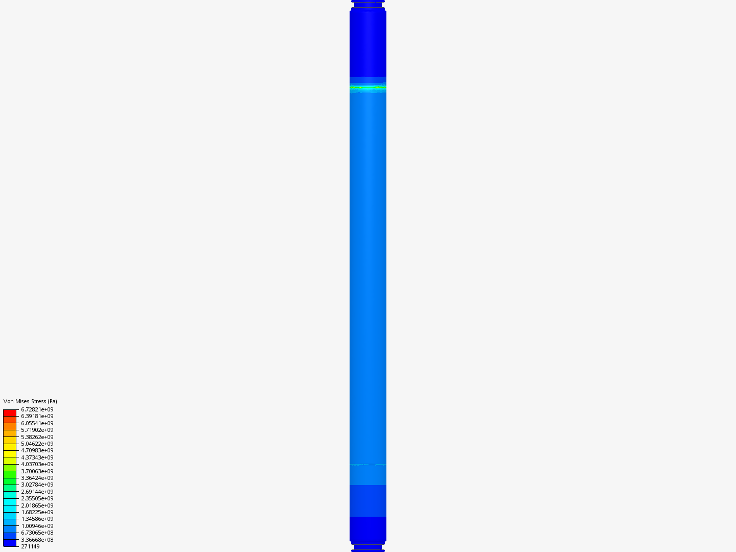 Valve Stem Static FEA image