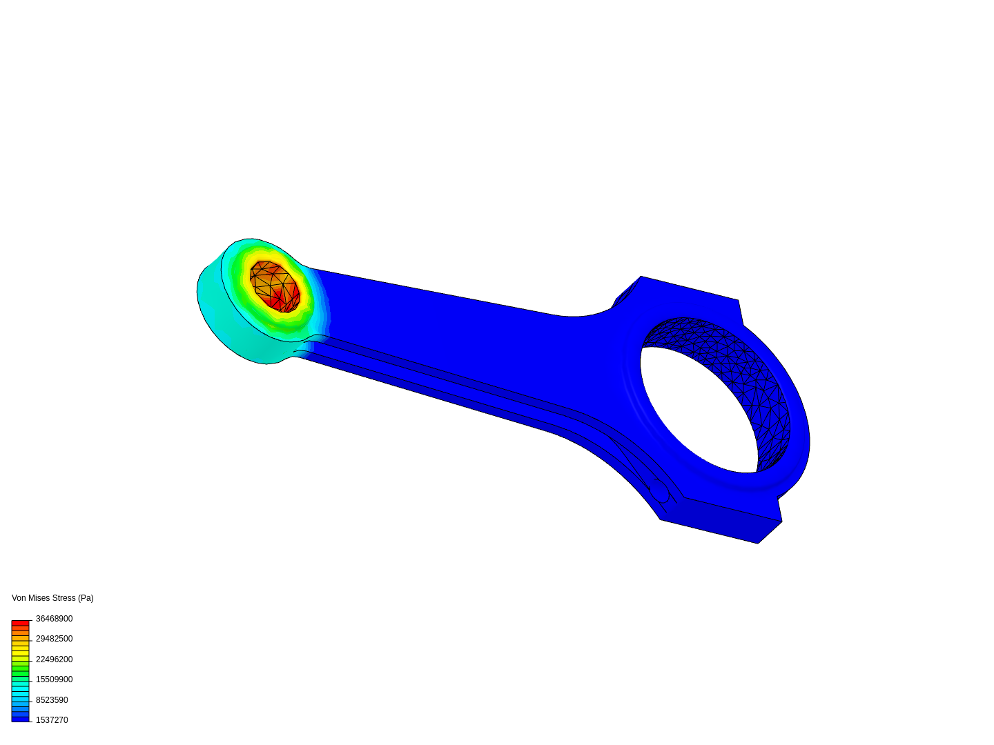 Tutorial 1: Connecting rod stress analysis image