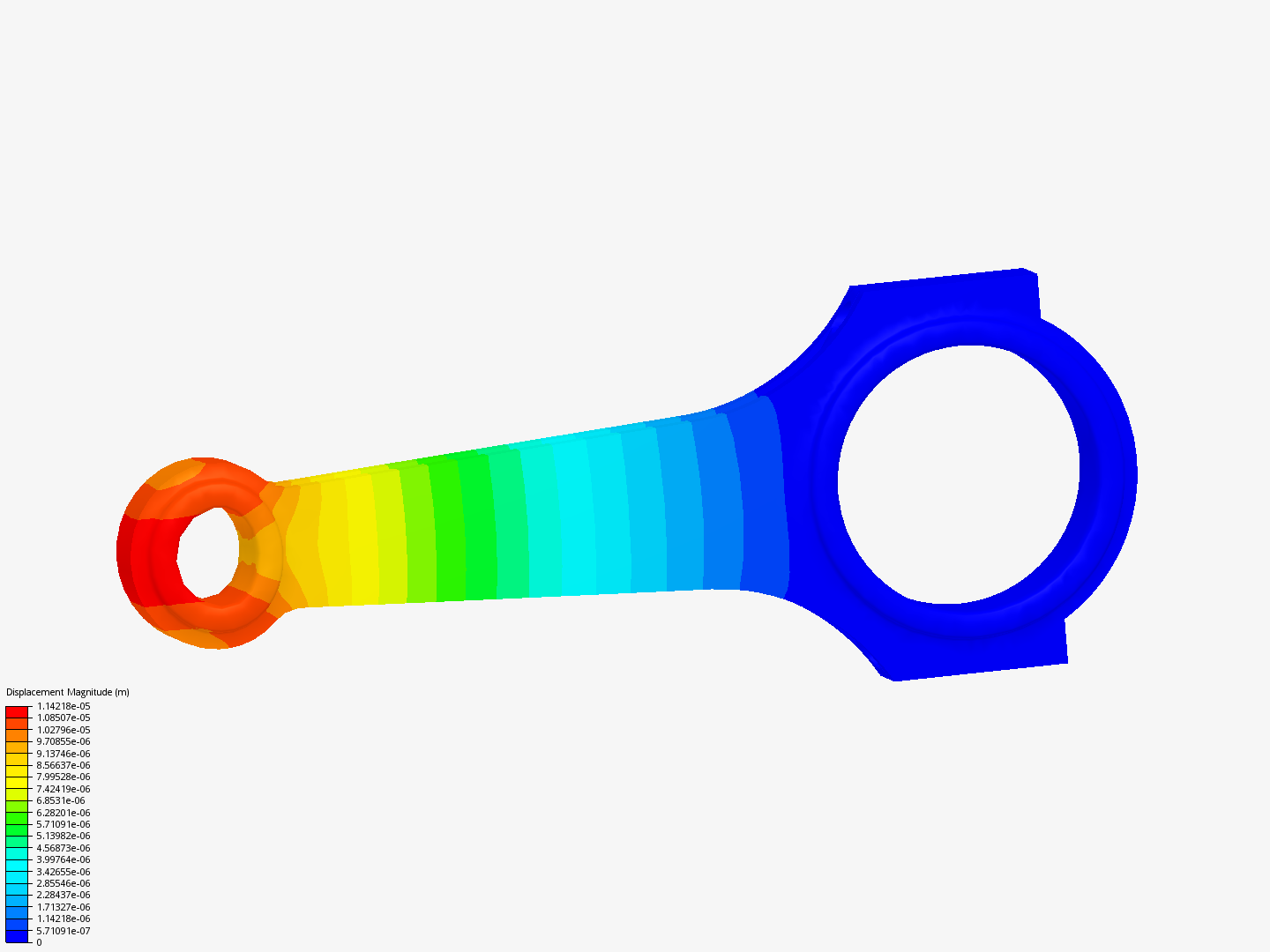 Connecting rod stress analysis image