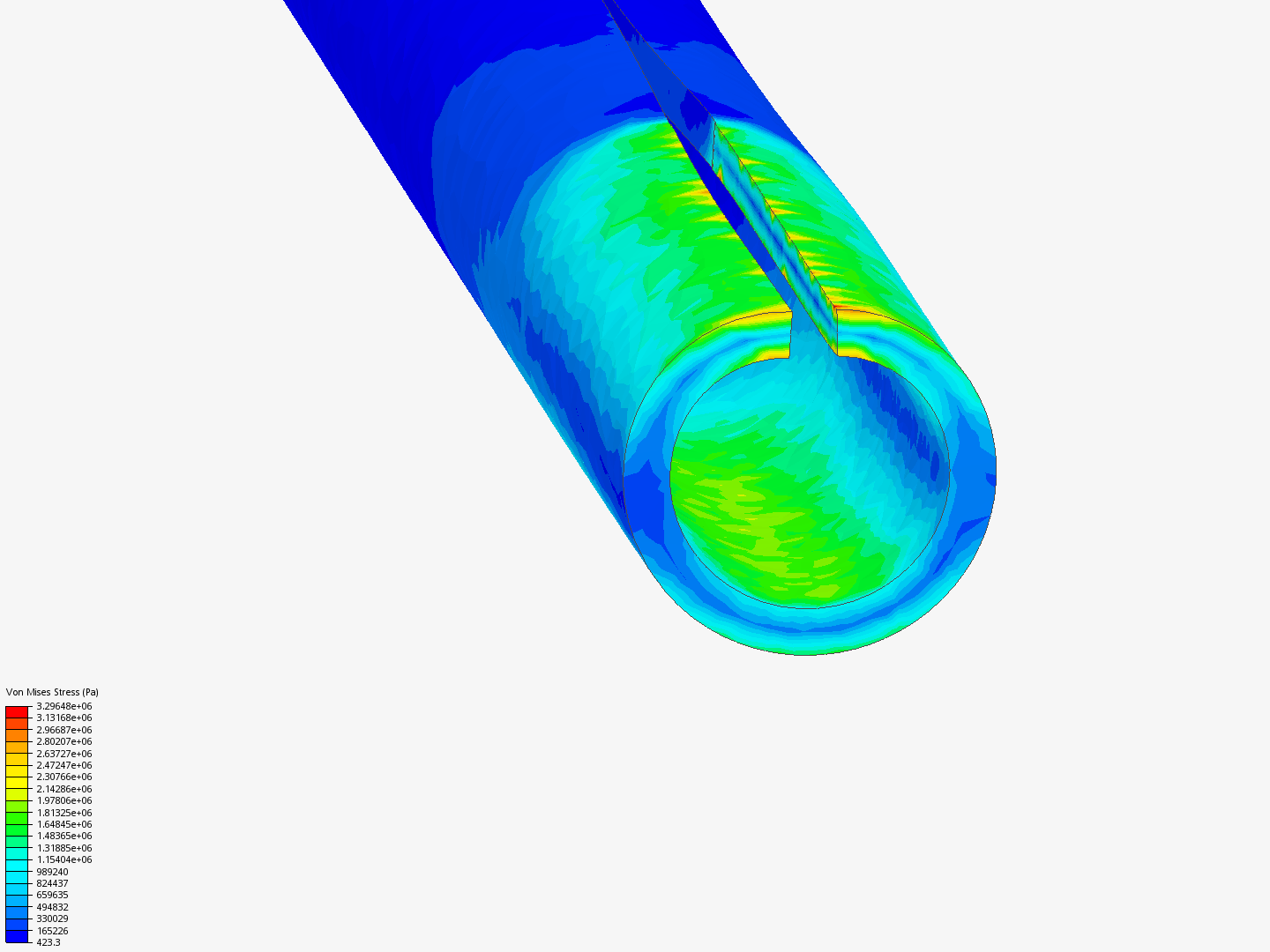 Tube Section FEA image