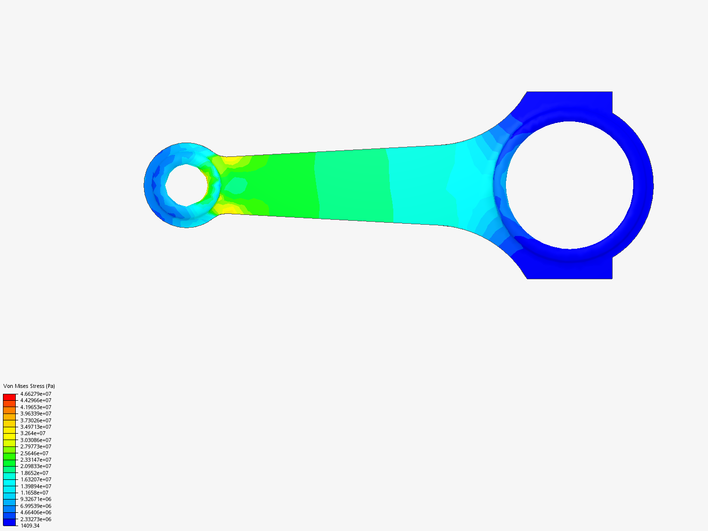 Tutorial 1: Connecting rod stress analysis image