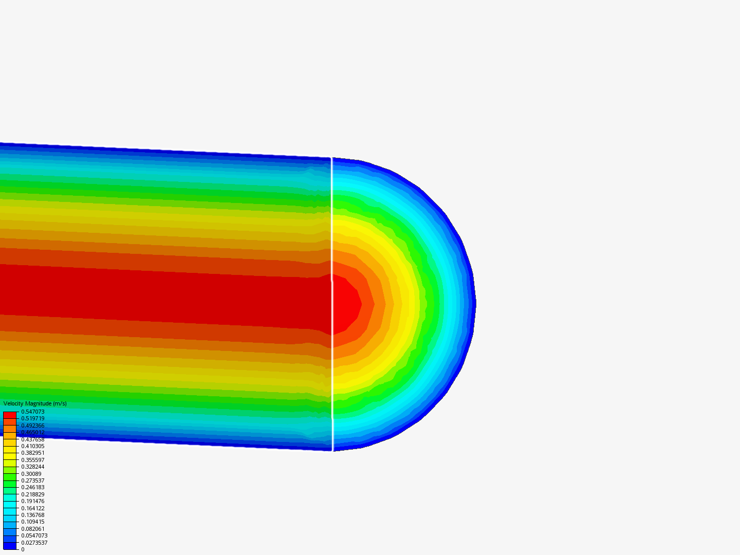 Laminar flow in a pipe image