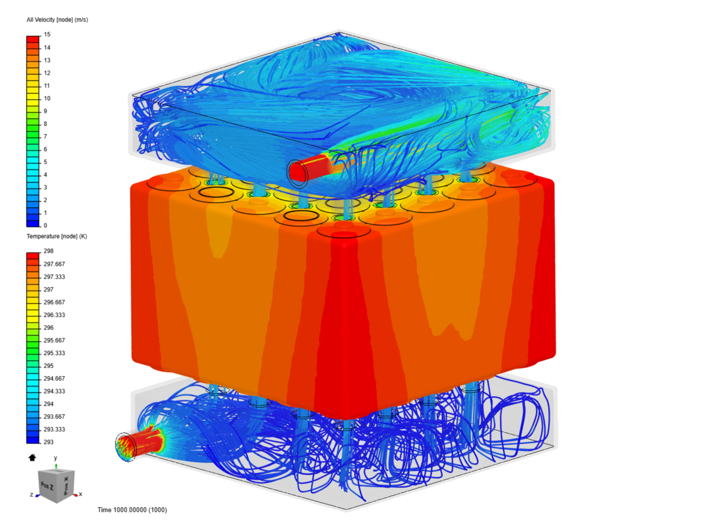 Battery heat image