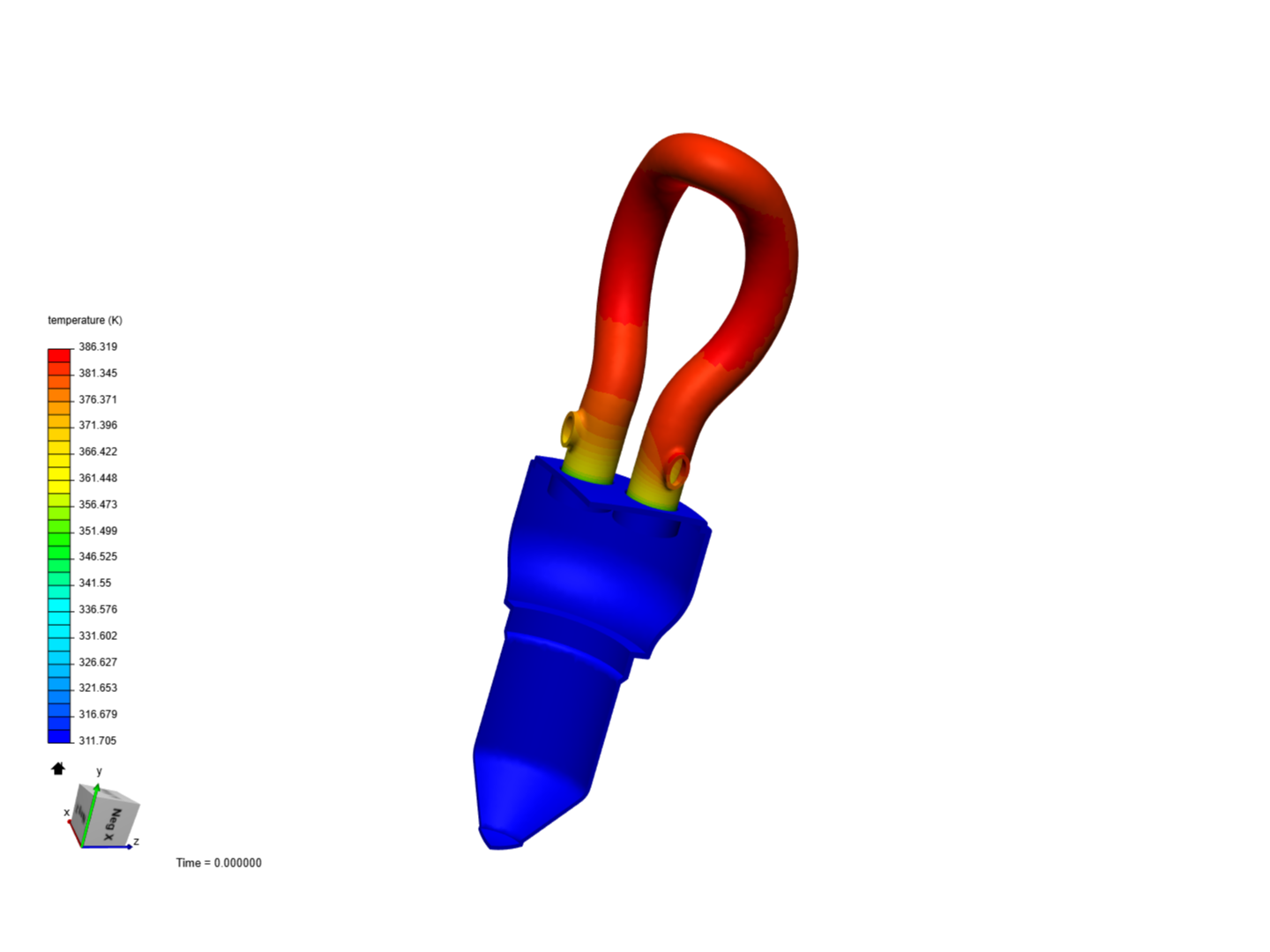 CFL Bulb Steady State Thermal Analysis image