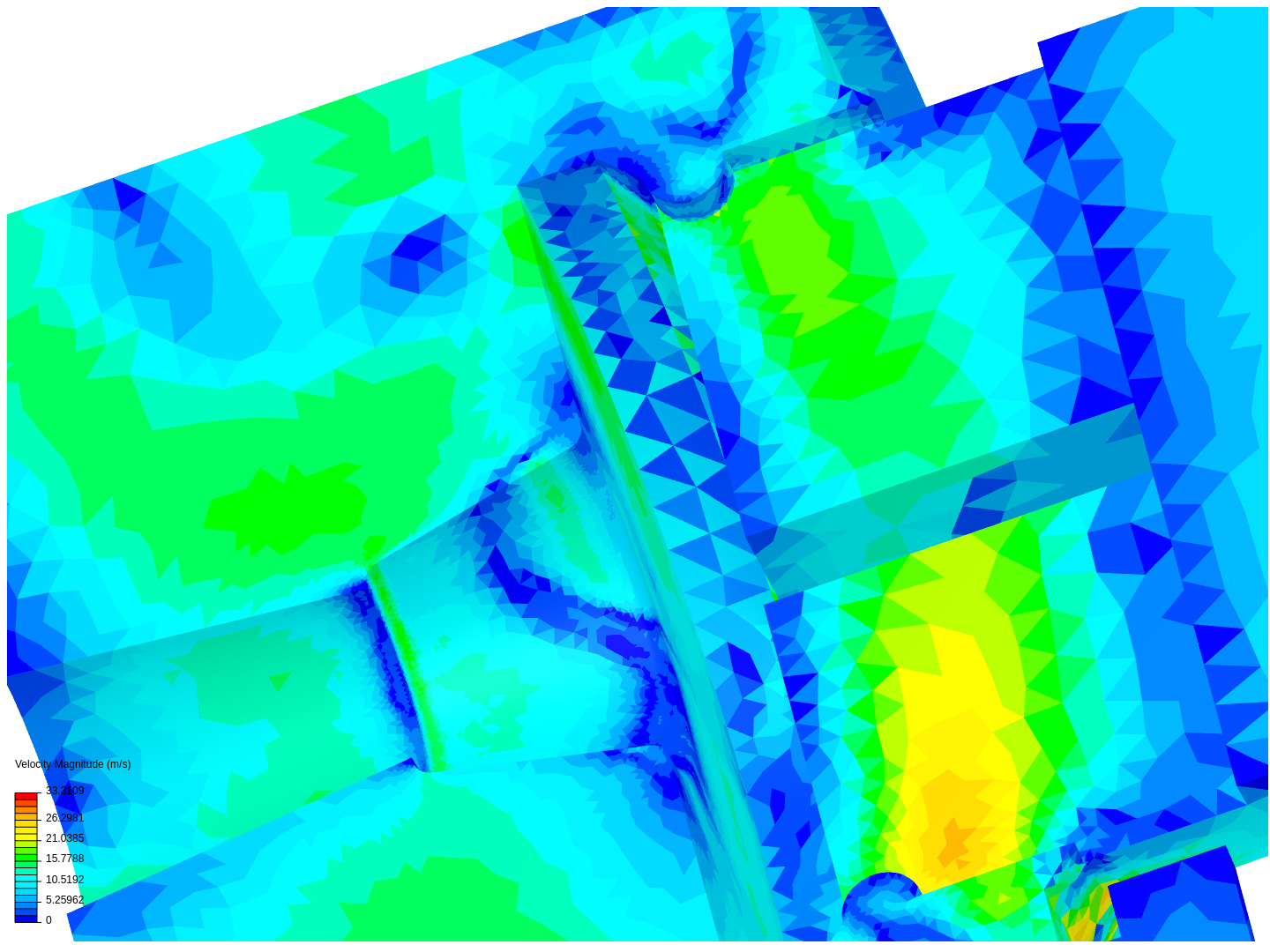 Tutorial: Fluid Flow Through a Valve image