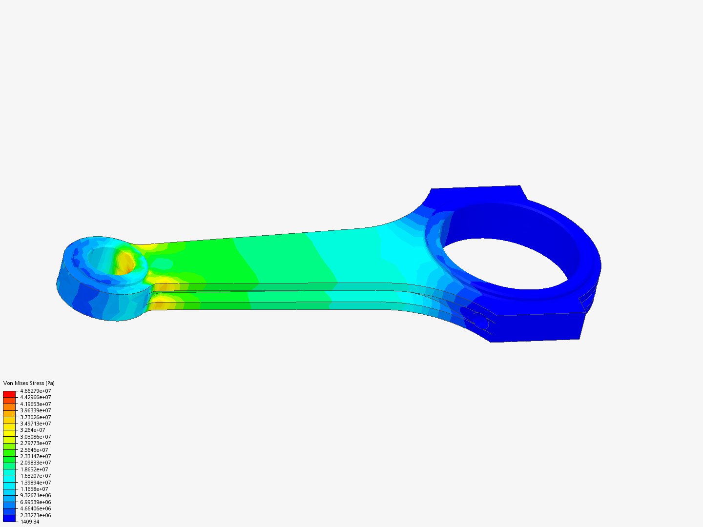 Tutorial 1: Connecting rod stress analysis image