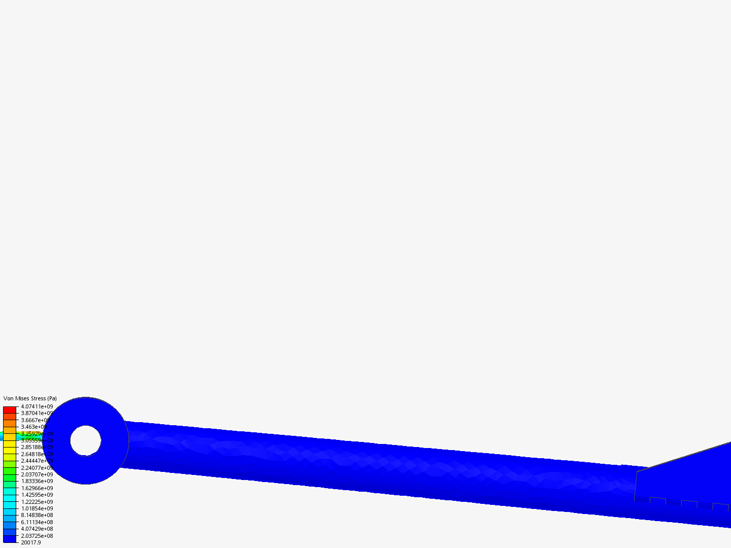 Control Arm FEA image