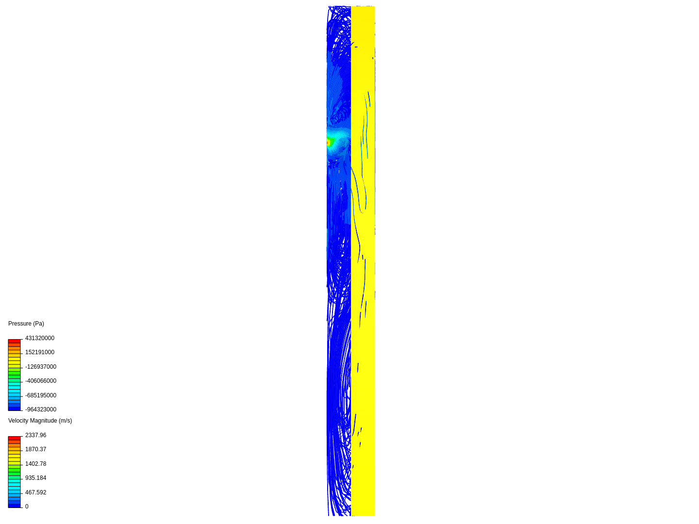 Flow Test Around Full Simple Ship image