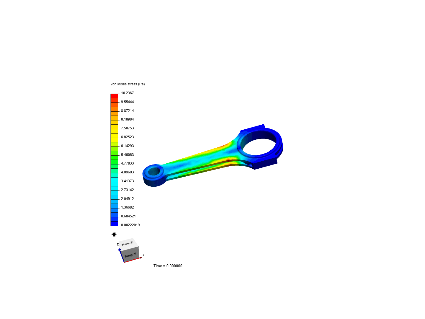 Tutorial 1: Connecting rod stress analysis image