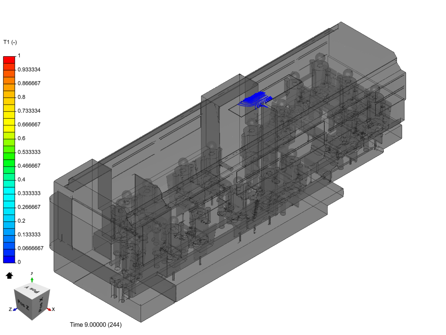 Aerosols transmission in a bus - copy image