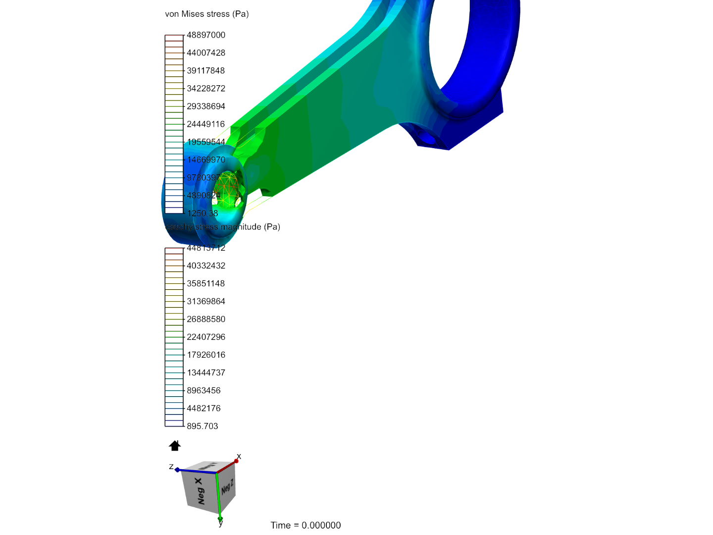 Tutorial 1: Connecting rod stress analysis image