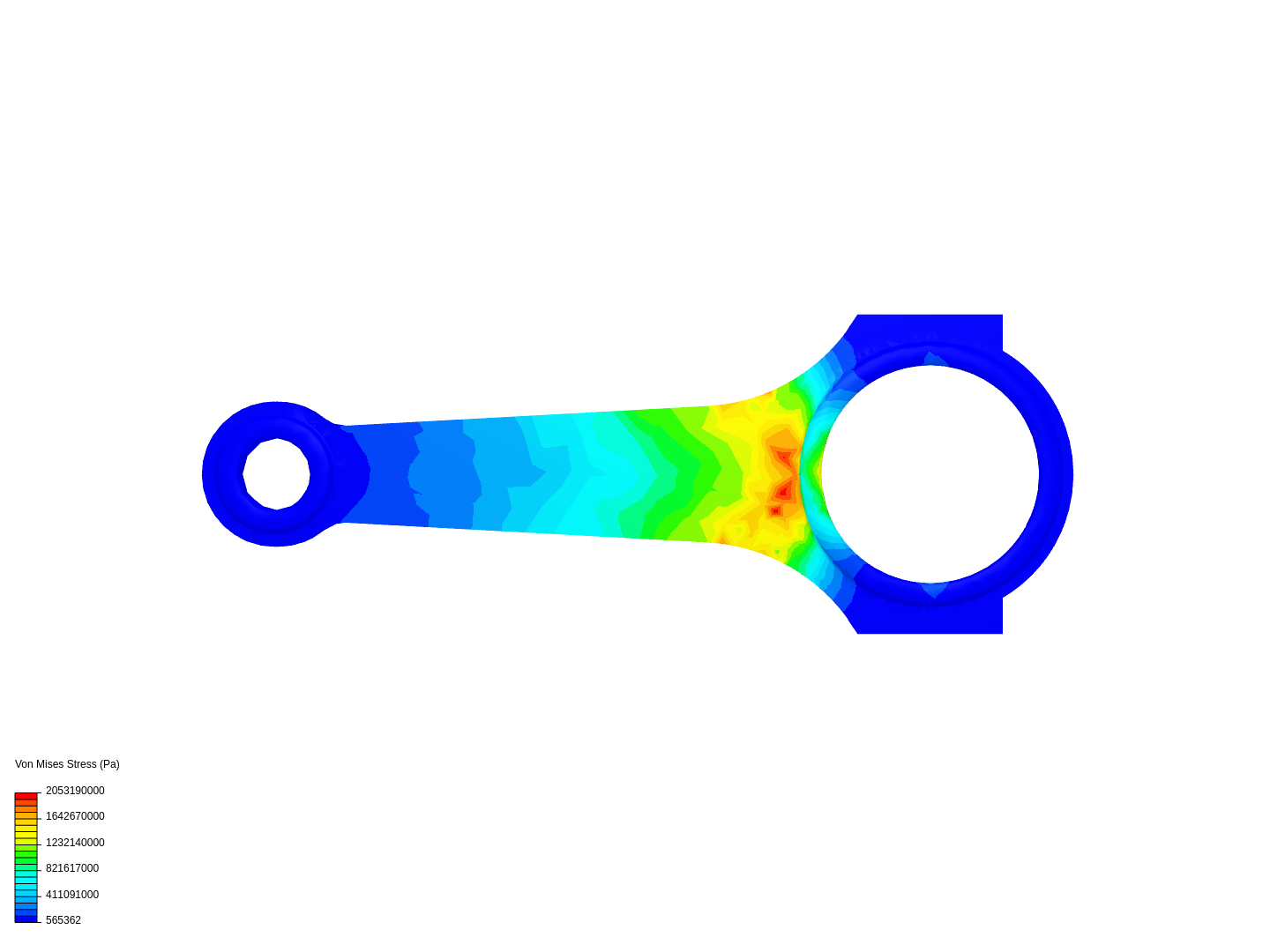 Tutorial 1: Connecting rod stress analysis image