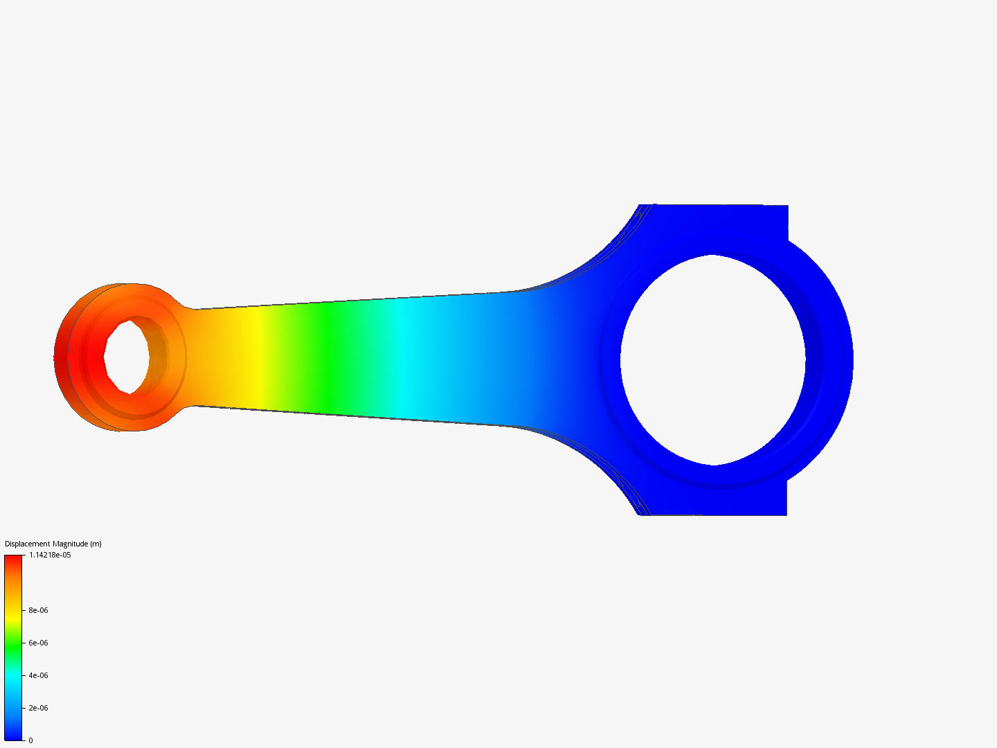 Connecting rod stress analysis image