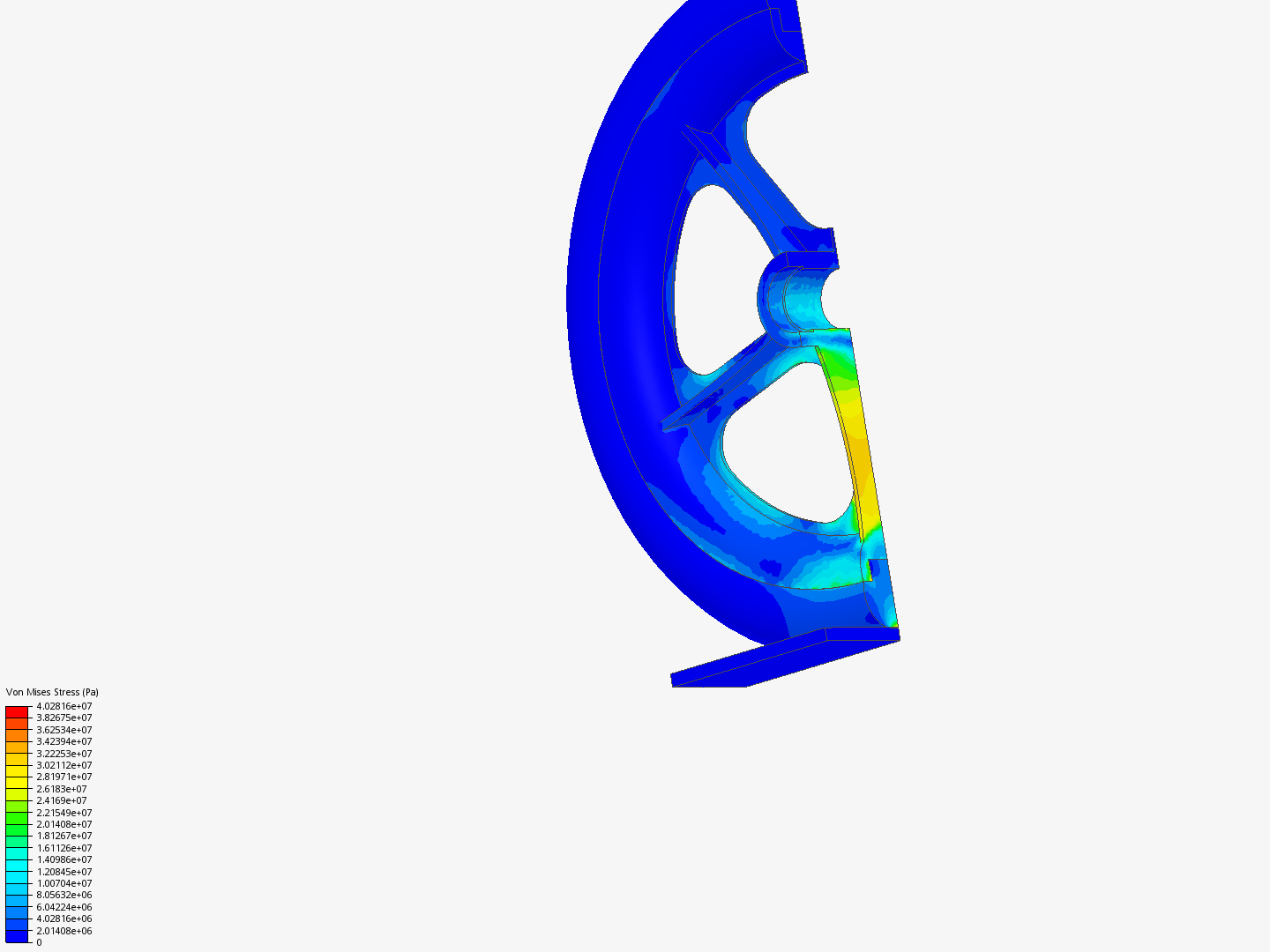 Tutorial: Nonlinear Analysis of a Wheel image