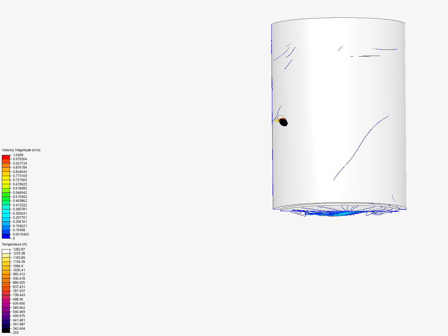 RDE Vortex Cooling Temp Sim image