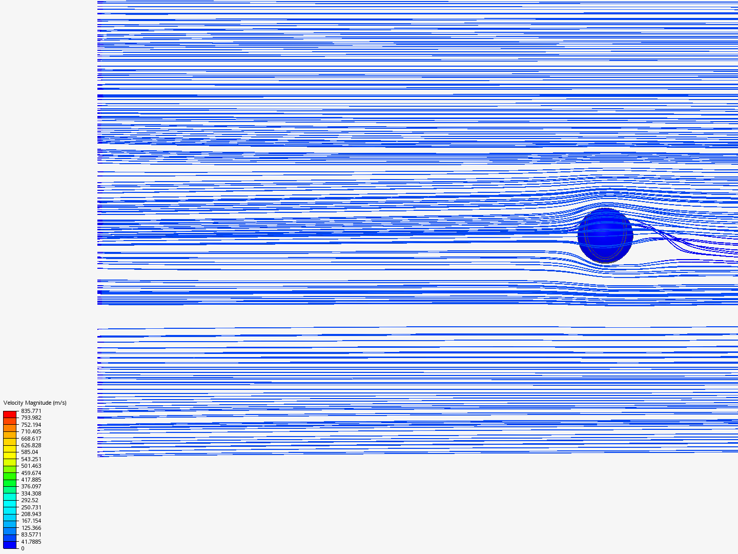 Airflow around a tennis ball image