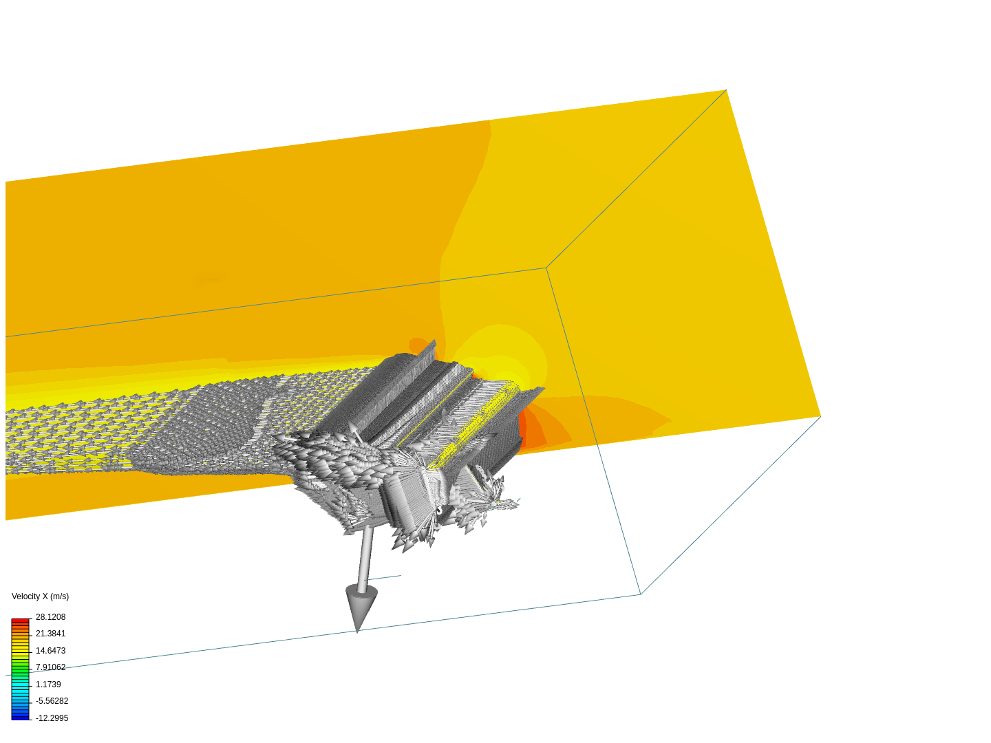 Tutorial - Airflow around a spoiler image