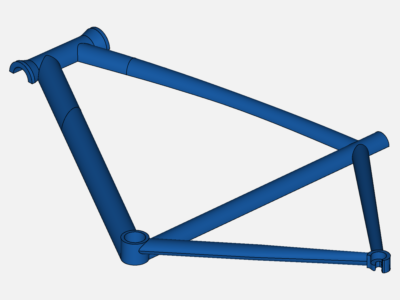 Bike Frame Mesh training - FEA image