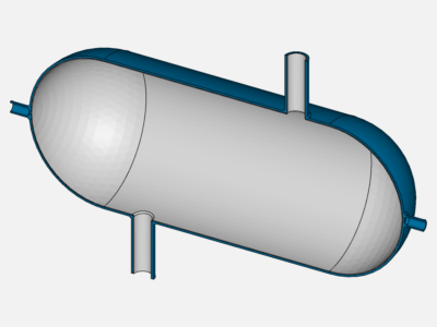 Pressure vessel - thermostructural analysis image