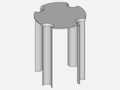 Stool - 4 Leg - Stress Analysis 2 image