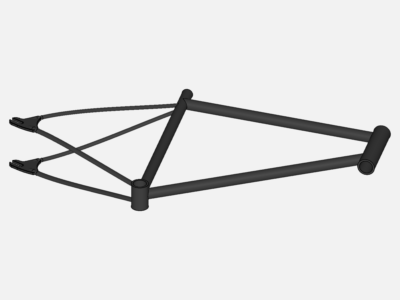 Bicycle frame stress analysis image