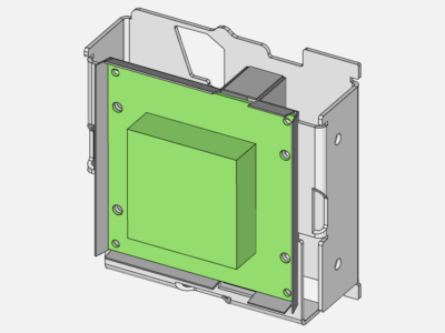 Simple Aluminium Bracket FEA image