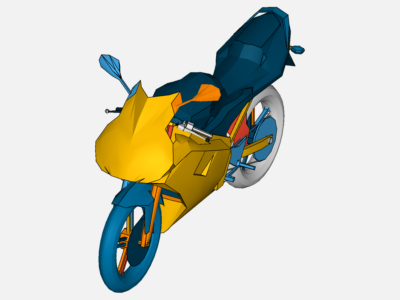 CFD over a bike image