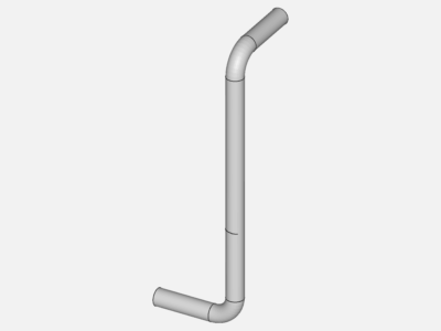 Thermo-structural analysis of a cracked pipe image