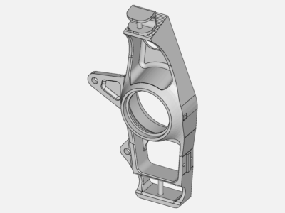 FSAE Front Upright Stress Analysis image