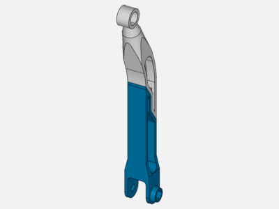 Stress analysis of a mechanical arm image