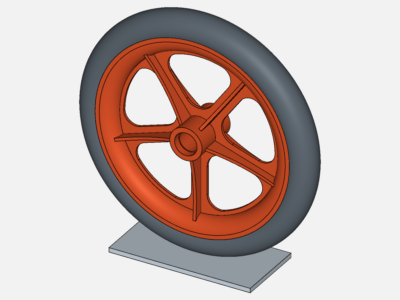 Tutorial: Nonlinear Analysis of a Wheel image