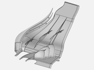 Air flow around a frontwing image