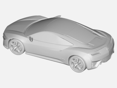 Aerodynamics of a sports car image