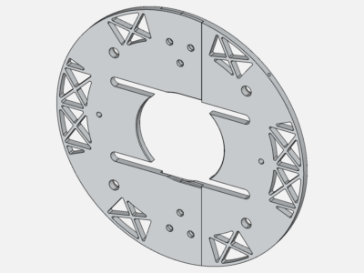 RP1 Tank Assemby Normal Force FEA image