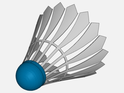 aerodynamics of shuttlecock image