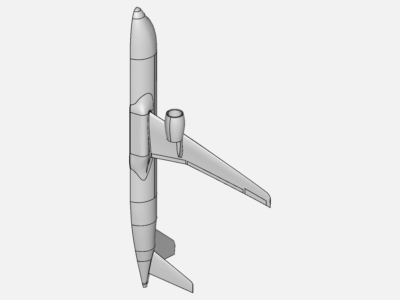 Airflow around a commercial plane image