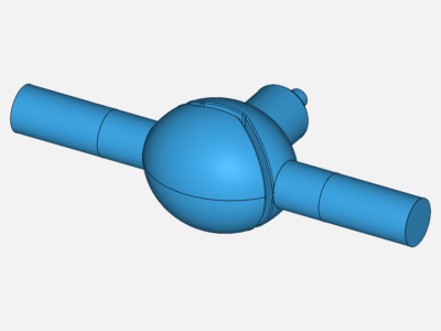 Globe Valve Flow Analysis Geometry image