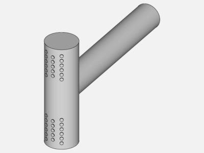 Tee Diffuser - Incompressible CFD image