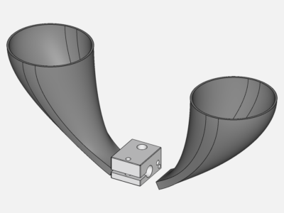 3D printer dual cooler ducts image