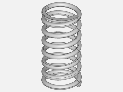 Static analysis of helical spring image