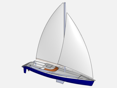 Boat sailing simulation image