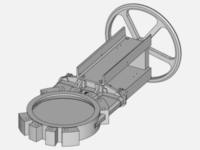 Gate Valve acid flow simulation image