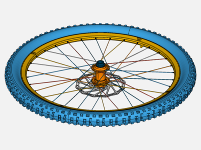 MTB wheel 27.5inch detailed - complete image