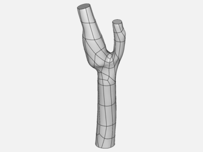 blood flow in bifurcated artery image