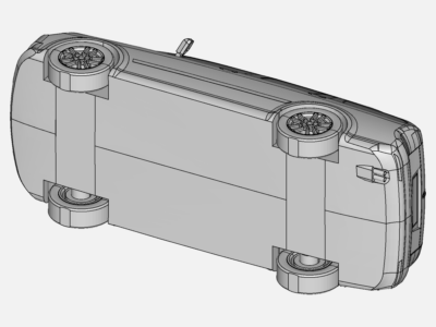 Car cabin air flow analysis image