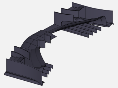 Air flow around a frontwing - second try image