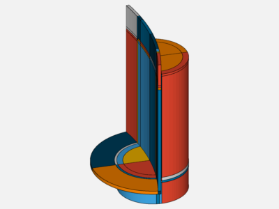 Test SimScale with detail of a floating fender (couped steel pipe welded to much larger steel pipe, welds included)  image